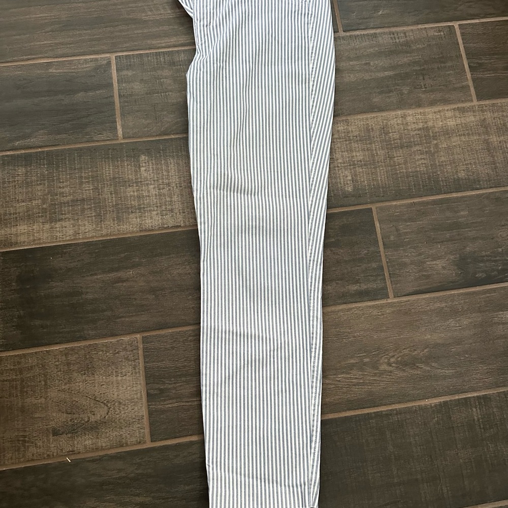 Old Navy Blue and White Striped Pixie Pants